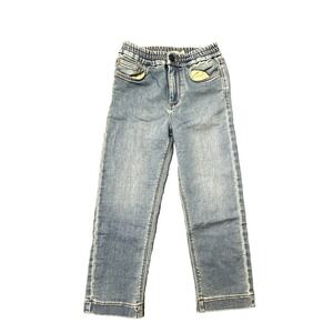 Faherty Eastern Shore Stretch Terry Jeans Kids Size 5 Blue 5 Pocket Design NWOT‎